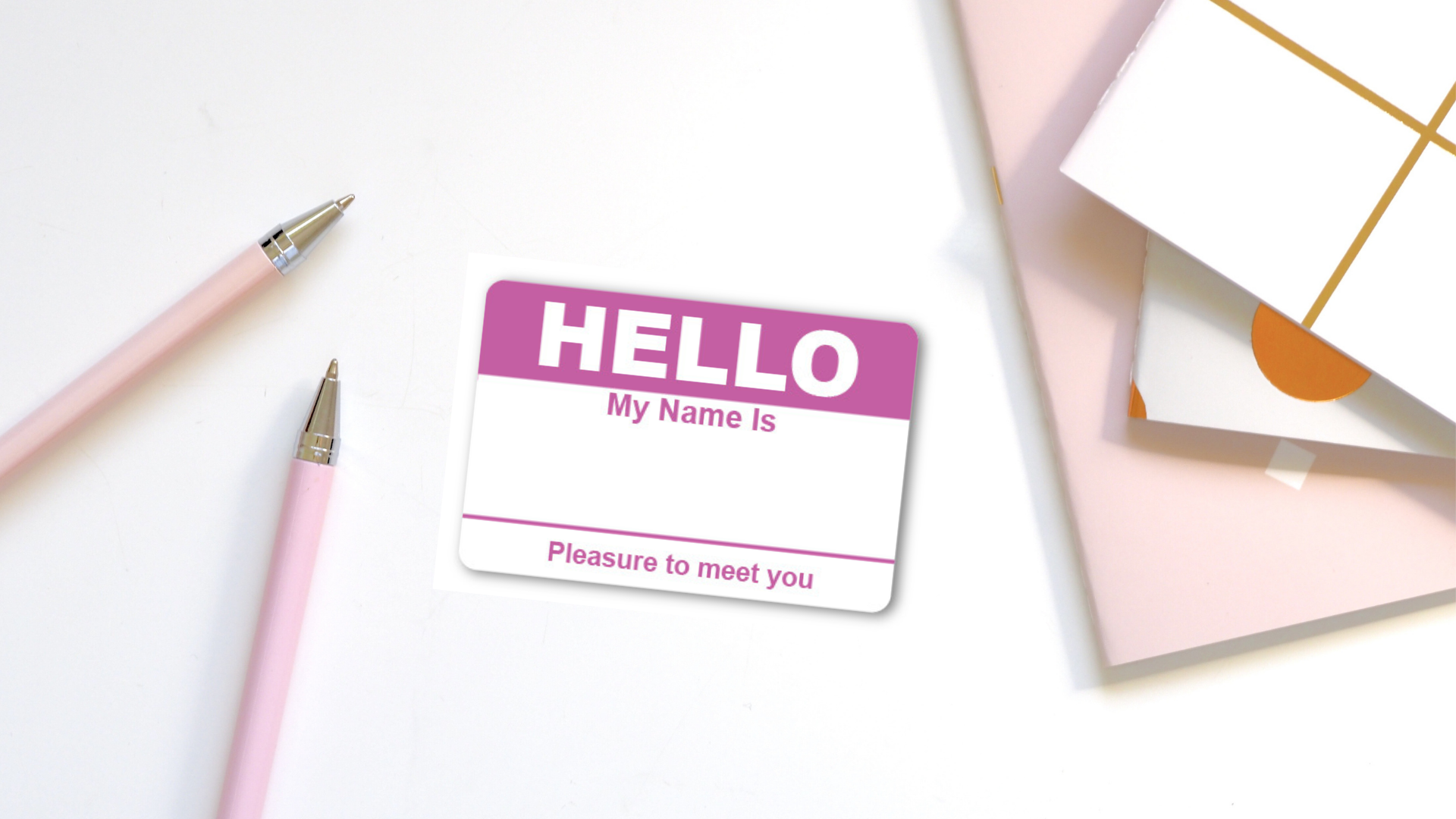 Name tag graphic representing how to legally change your name in South Carolina